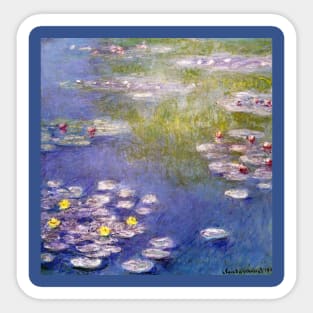 Waterlilies by Claude Monet Sticker